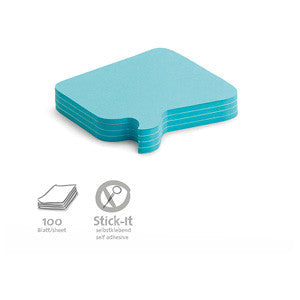 100 Stick-It Bubble Cards, blue